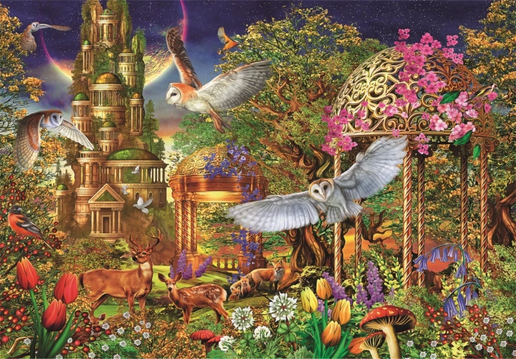 1500 darabos Woodland fantasy kert puzzle