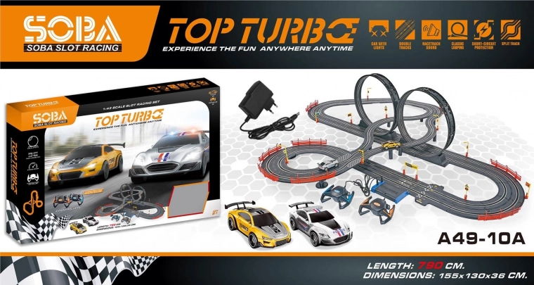 TOP TURBO XXL 790 cm versenypálya két autóval