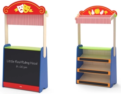 viga toys színház és bolt 2 az 1-ben