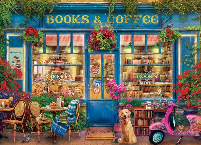 Puzzle EUROGRAPHICS Könyvek és kávé 1000 darab