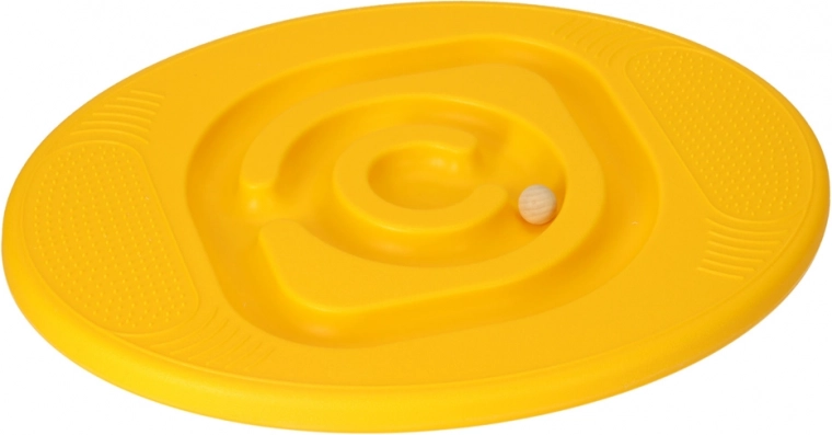 Sárga egyensúlyozó tábla labirintussal gyerekeknek