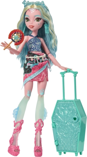 Monster High Straszysekrety Rémisztő vakáció baba Lagoona Blue meglepetésekkel