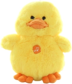 Plüss kiskacsa hanggal, 22 cm