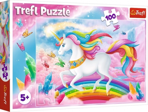 Unikornis puzzle 100 darabbal – A kristály unikornisok világában Trefl