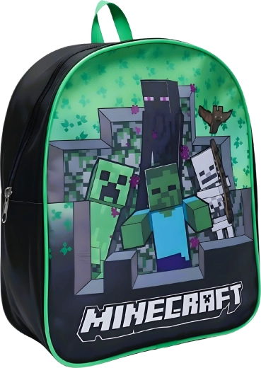Gyermek Minecraft hátizsák Creeper, Zombie, Enderman és Skeleton mintával