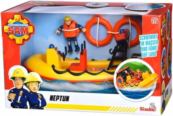 Tűzoltó Sam Neptun hajó figurával