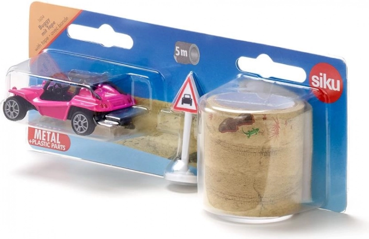 Siku buggy szalaggal – rózsaszín strandszériás modell kreatív játékhoz