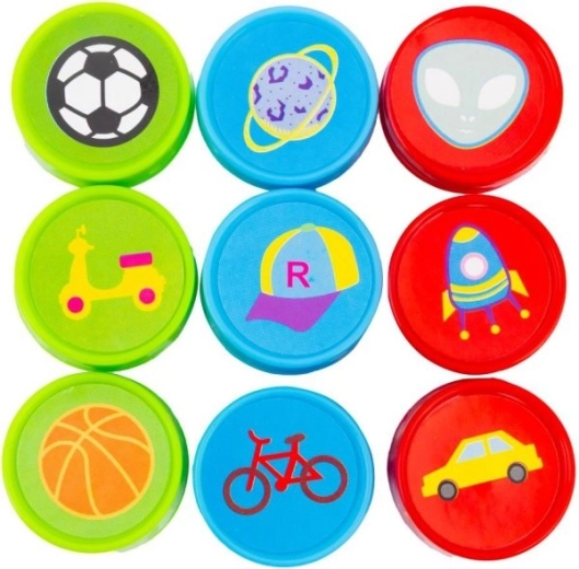 Astra illatos bélyegzők fiúknak, 9 darabos készlet