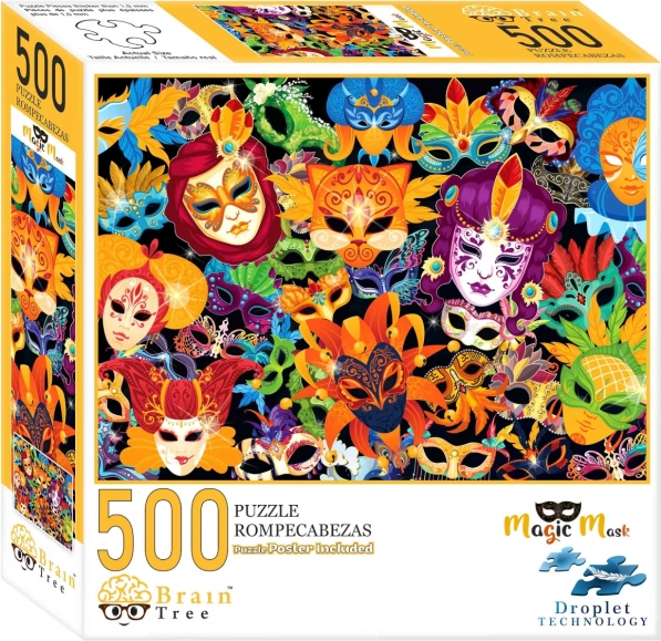 Puzzle Varázslatos Maszkok 500 darabos a Brain Tree-től