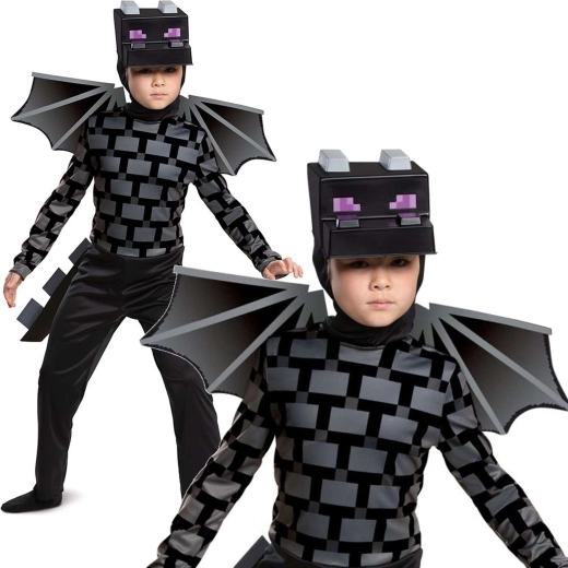 Minecraft Ender Dragon gyermekjelmez 4–6 éveseknek