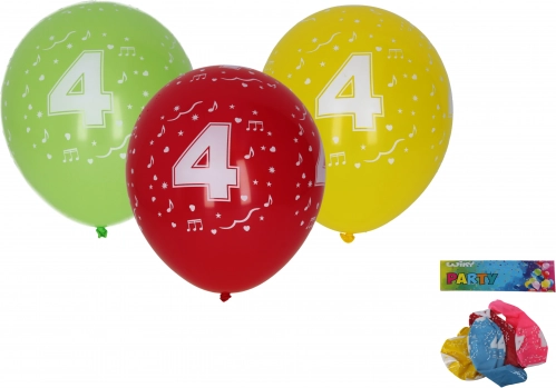 30 cm-es lufik 4-es számmal – 5 db-os készlet