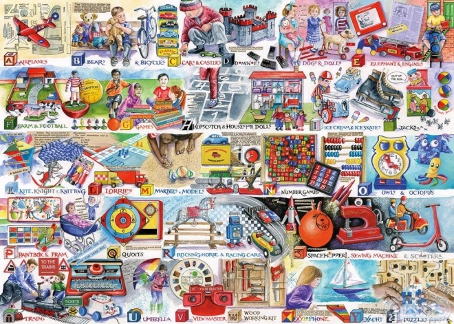 GIBSONS betűk, játékok és játékok puzzle 1000 darab