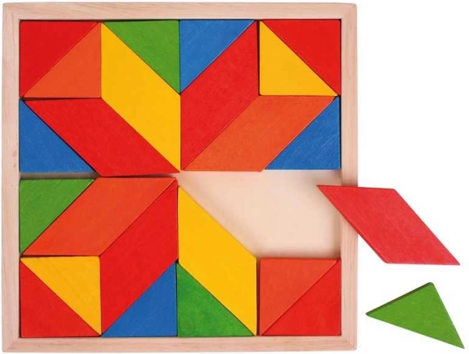 Bigjigs Toys fa színes mozaik