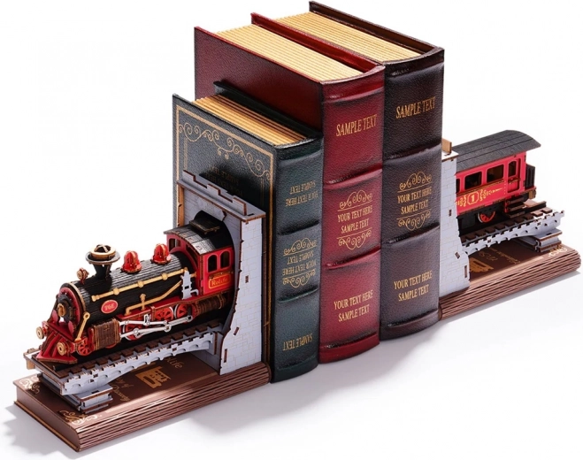 3D puzzle könyvtartó - Történelmi gőzmozdony