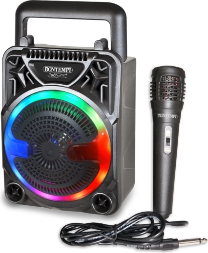 Bontempi vezeték nélküli hangszóró mikrofonnal és RGB világítással