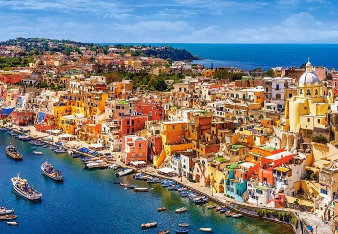 1500 darabos Puzzle - Marina Corricella, Olaszország