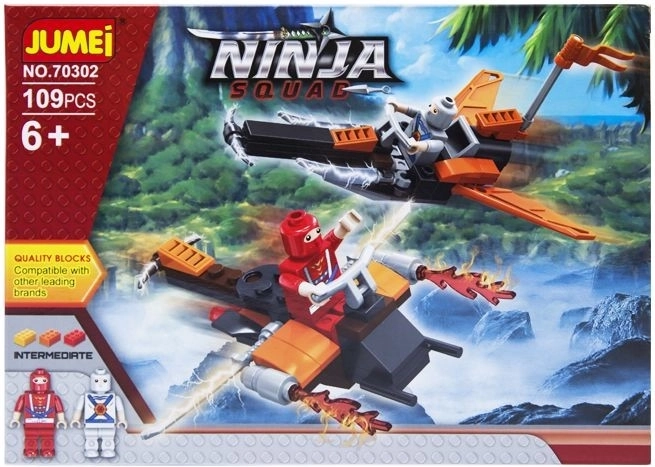 Jumei Ninja Squad építőjáték – ninja harcosok 109 darabbal - 1 db