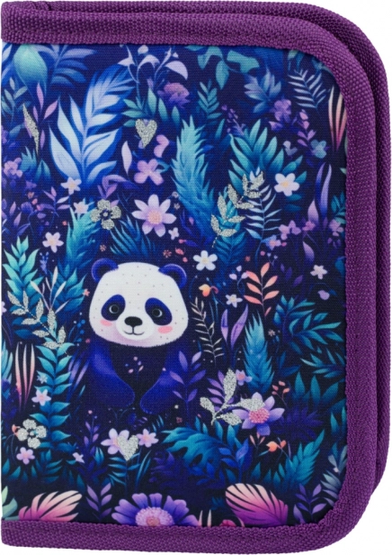 Baagl Jungle Panda egyszintes iskolai tolltartó