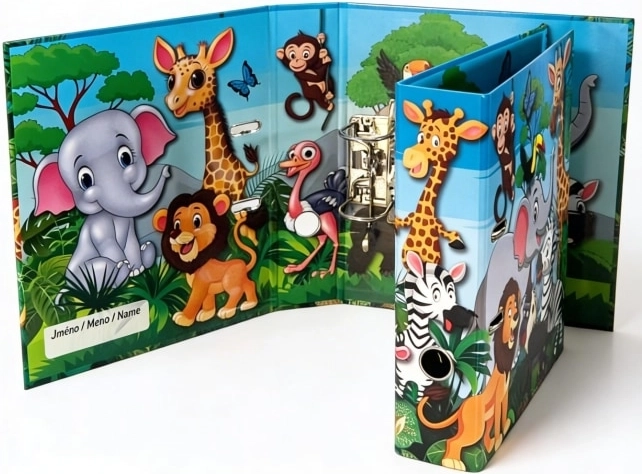 Design pákás iratrendező A4 7,5 cm ZOO