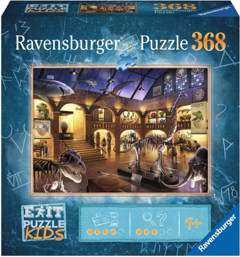 RAVENSBURGER EXIT – Éjszaka a múzeumban: szabadulós puzzle gyerekeknek (368 darab)