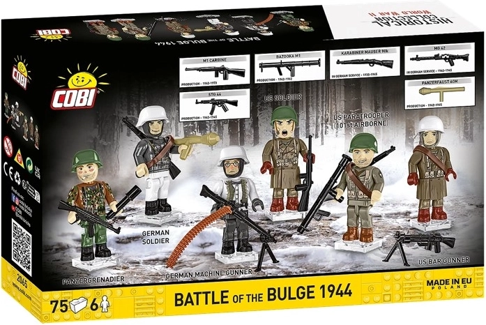 Kompakt építőkészlet 75 elemmel