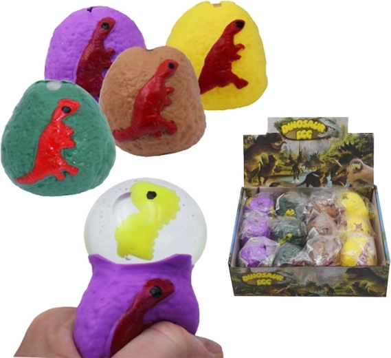 Nyomkodható dinoszaurusztojás slime-mal