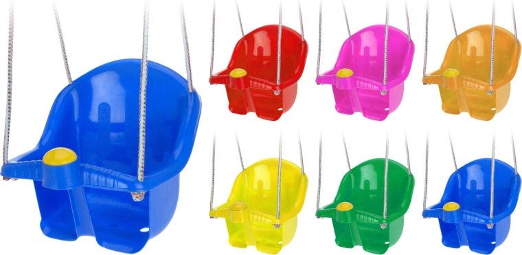 Gyermek függesztett hinta kötéllel – színkeverék