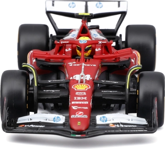 Die-cast kivitel és versenyző a cockpitben