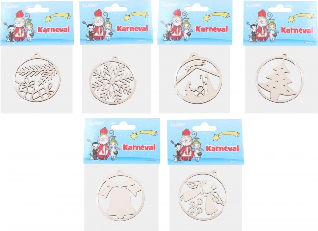 Fa karácsonyi dísz 63 mm