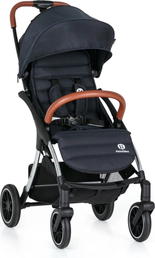 Sport babakocsi PETITE&MARS Cross Anthracite Blue – könnyű, önmagát összecsukó és kompakt