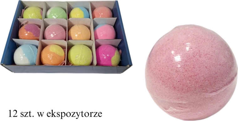 Pezsgő fürdőbomba, amely elszínezi a vizet