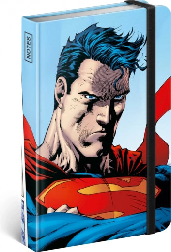 Vonalas notesz Superman A6 World Hero, 172 oldal, keménytáblás kötés és gumipánt