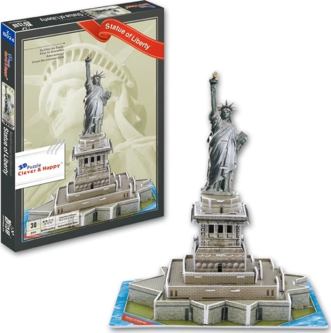 3D puzzle Szabadság-szobor 38 darabos