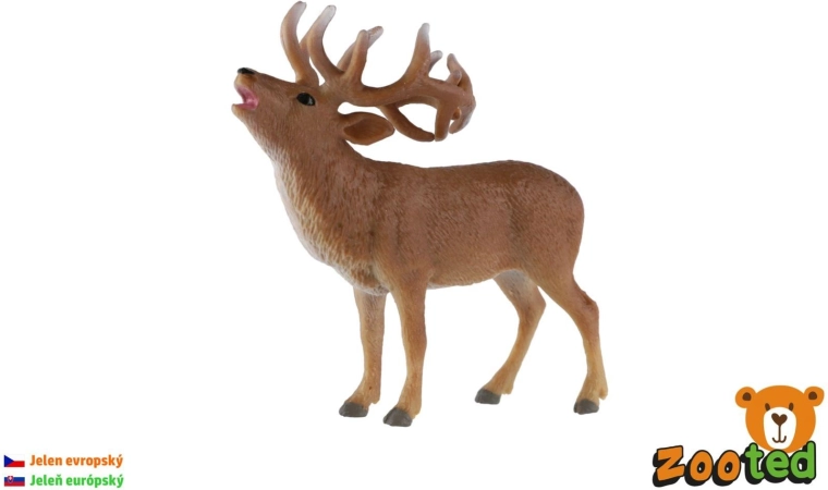 Európai gímszarvas figura 13 cm
