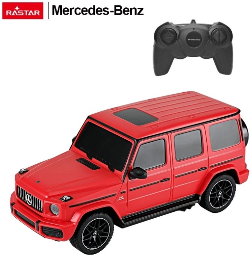 Mercedes-Benz G63 távirányítós RC autó Rastar 1:24 piros - 1 db