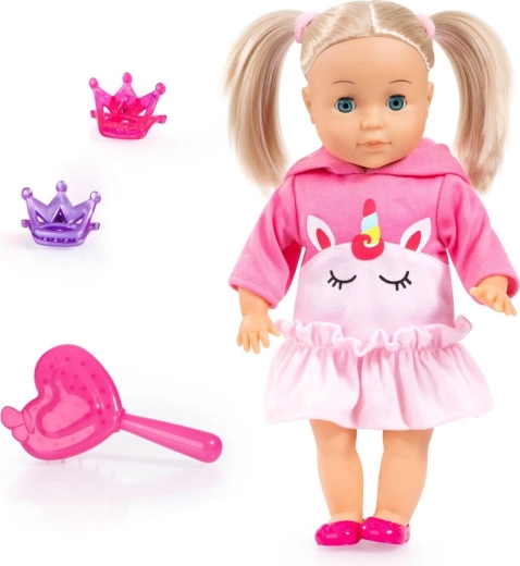 Emma baba hangokkal és tartozékokkal, 33 cm
