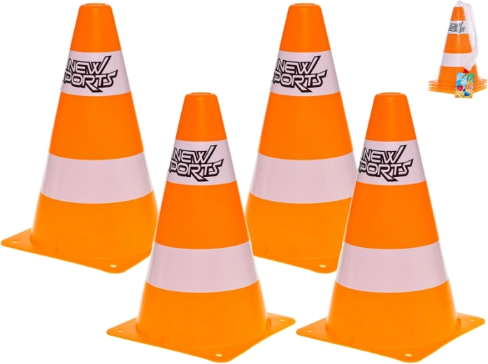 24 cm-es műanyag közlekedési bójaszett (4 db)