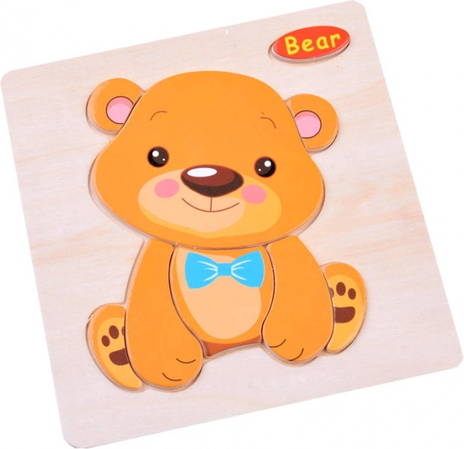 Fa puzzle Állatkák