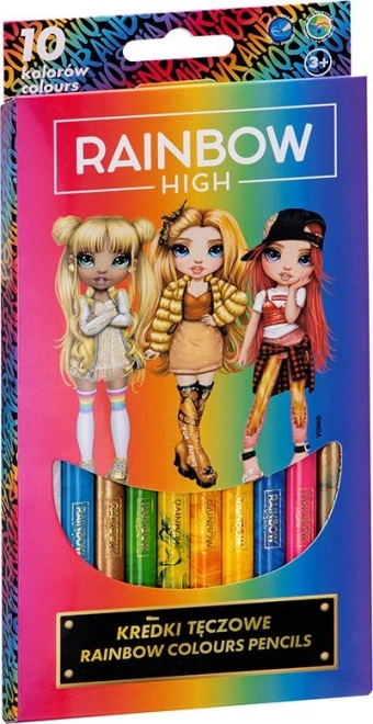 ASTRA Rainbow High Jumbo szivárványos színes ceruzák, 10 db