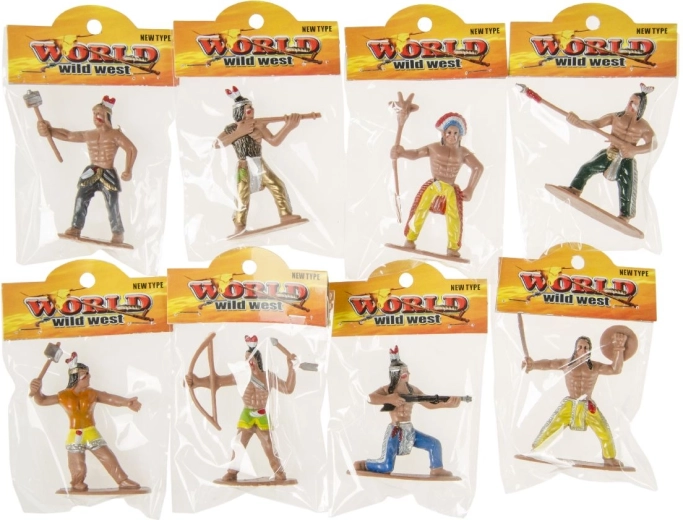 Indián figurák – tasakos készlet (36 db)