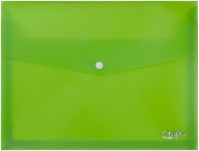 Térbeli mappa A4 patentos zárással, zöld Opaline