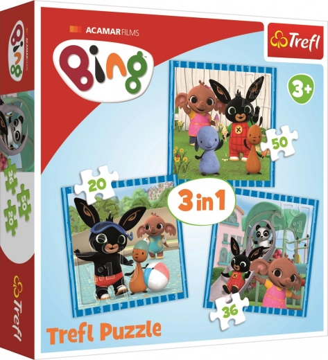 Puzzle Bing Nyuszi - Szórakozás barátokkal