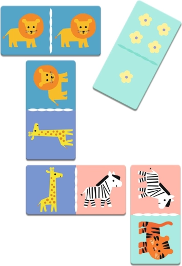 Színes dominó a könnyű párosításhoz