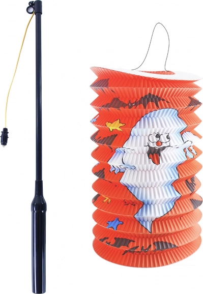 Halloween szellemes lampion világító pálcával