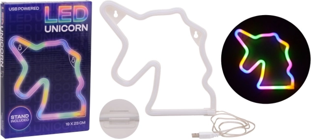 Szivárványos éjjeli lámpa Egyszarvú