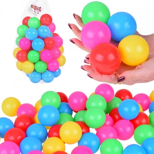 Színes műanyag golyók játszómedencéhez 50 db 6 cm