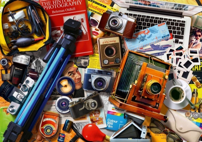 Puzzle Retro Fényképezőgép Gyűjtemény 1000 Darab