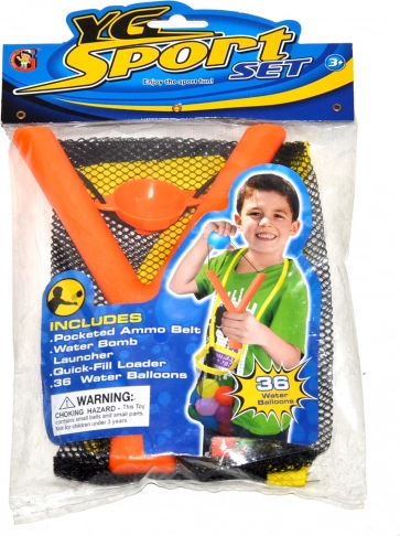 Csúzli vízibombákkal, 36 db