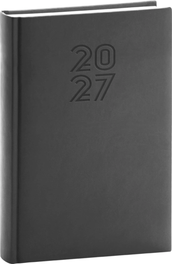 Notique napi határidőnapló Aprint 2027 fekete 15 × 21 cm