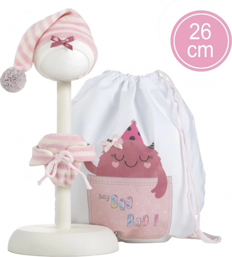 Újszülött babaruhaszett 26 cm-es babához kiegészítőkkel